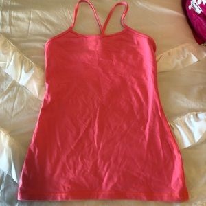 Pink lululemon tank